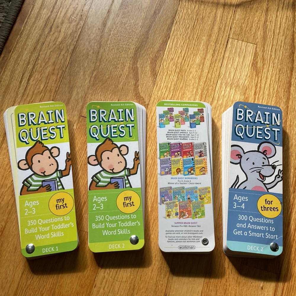 Brain Quests ages 2-4!